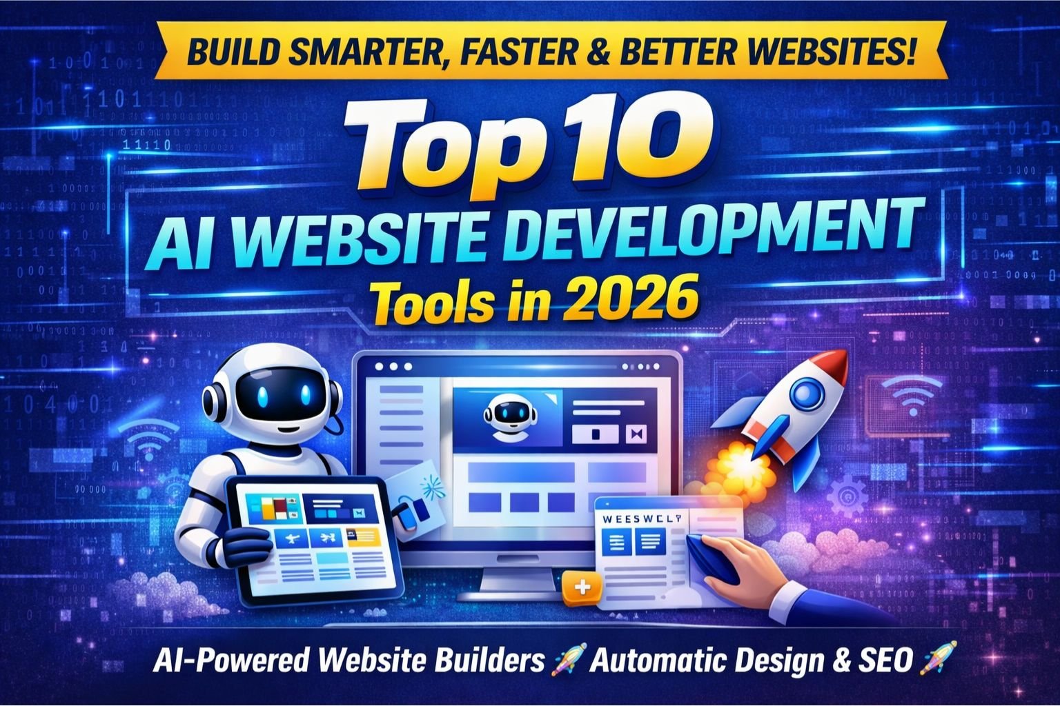 Top 10 AI Website Development Tools in 2026: Build Smarter, Faster & Better Websites
