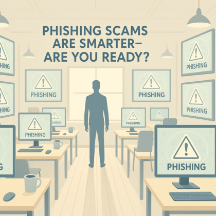 Phishing is when bad people try to trick you into giving them your info, like your passwords, bank details, or email address.